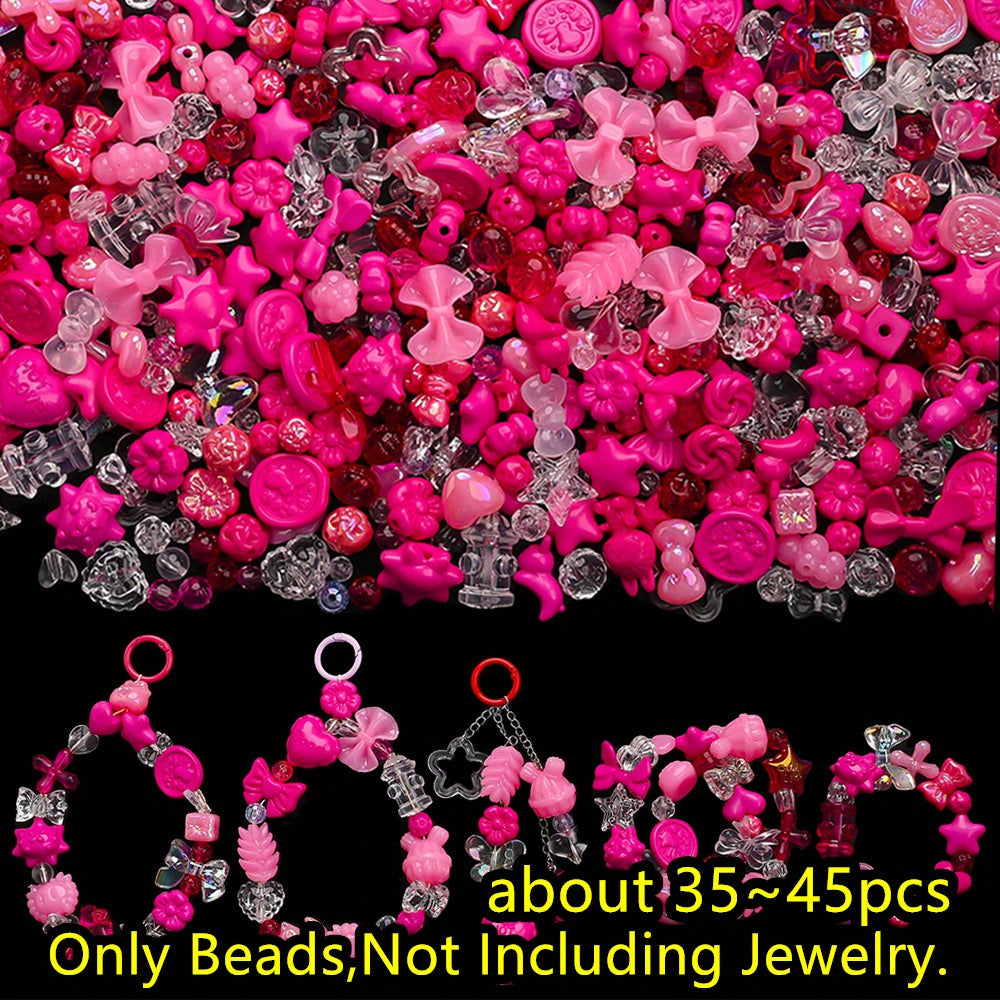 40g/bag Summer Color Acrylic Mixed Beads