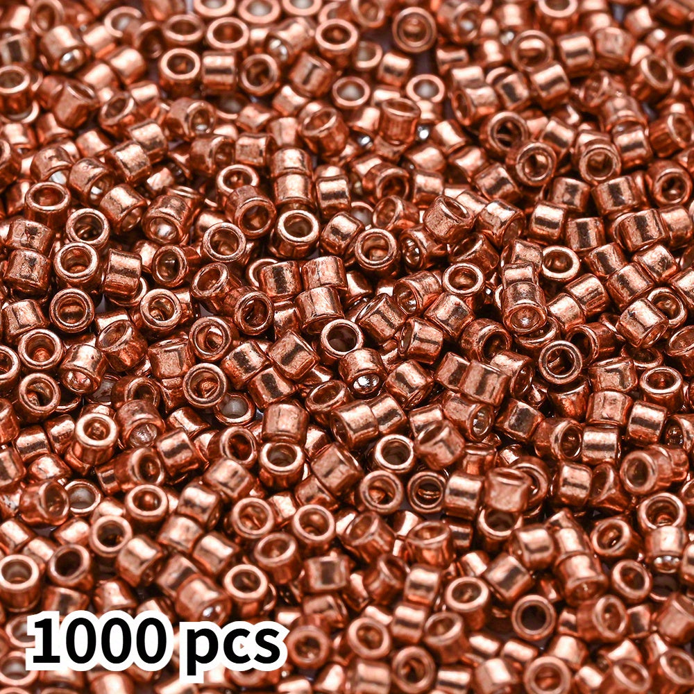 1000pcs 2mm Antique Color Glass Rice Beads
