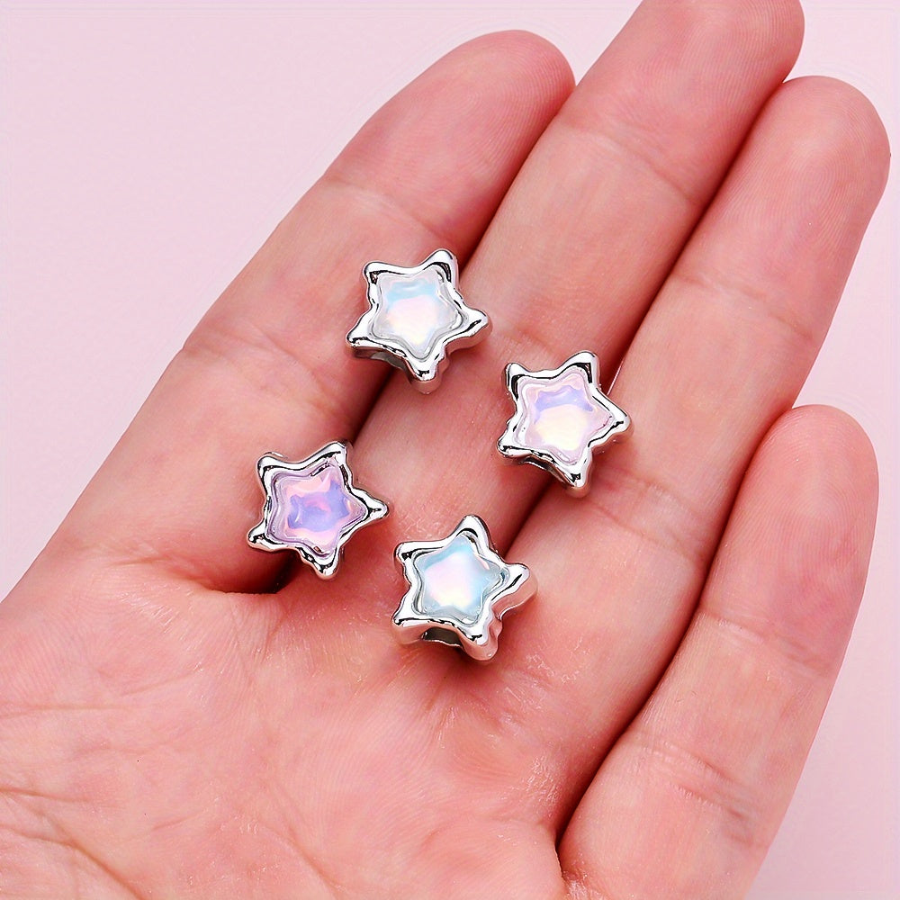 10pcs/set Mermaid Color CCB Beads