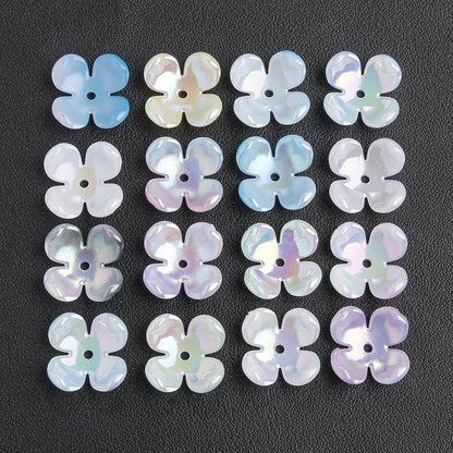 50pcs Four Petal Receptacle Beads