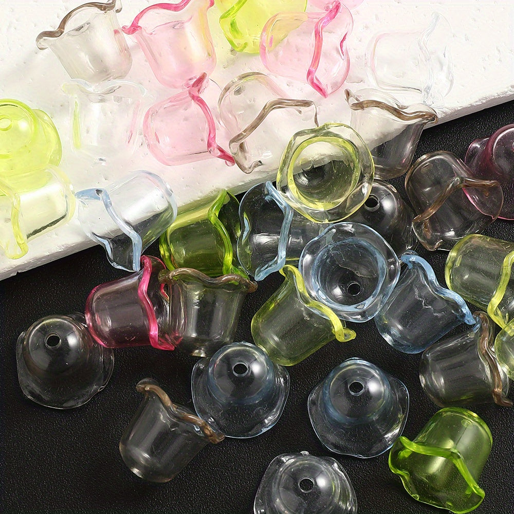 14x17mm Acrylic Lace Wind Chime Beads