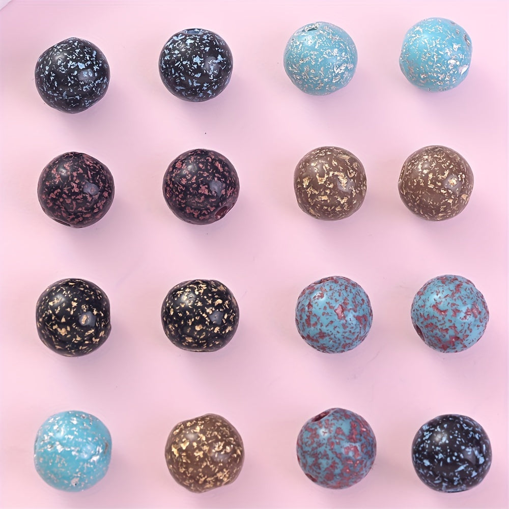 20pcs 12mm Spot Acrylic Round Beads