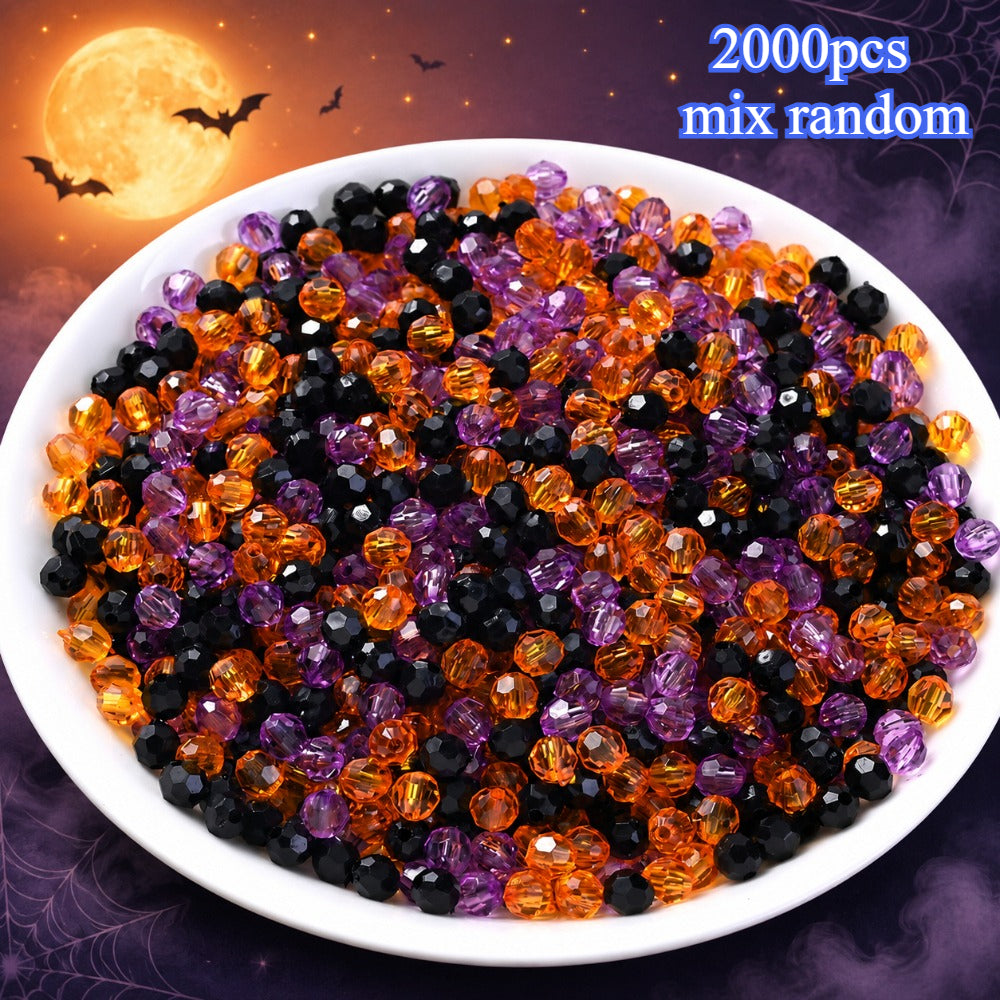 Halloween Faceted Acrylic Beads