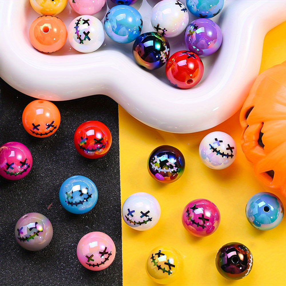 Halloween Print AB Acrylic Beads