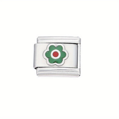 1pc 9x10mm Stainless Steel Petal Module Charm Bead