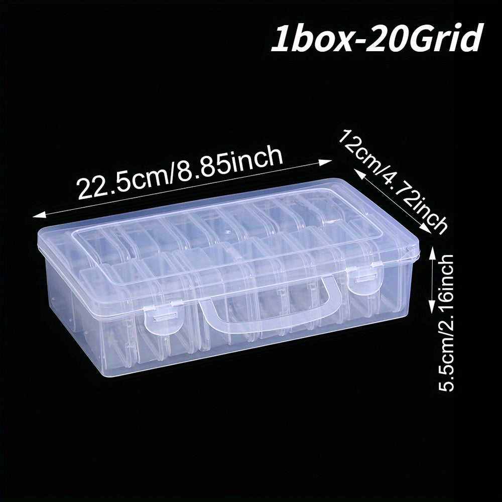 20-Grid Clear Plastic Storage Box