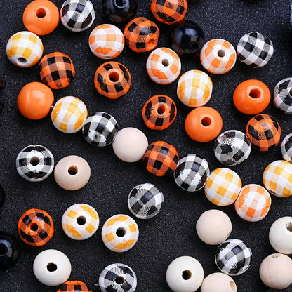 Halloween Wood Spacer Beads