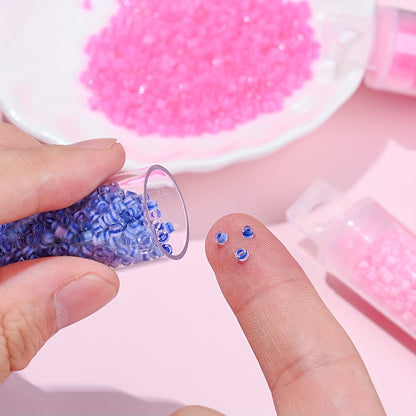 2.5mm Transparent Glass Rice Beads