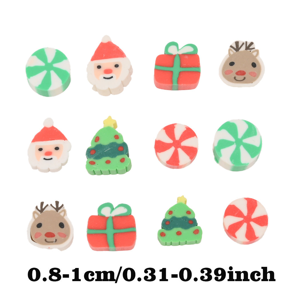 Christmas Multi Style Clay Beads