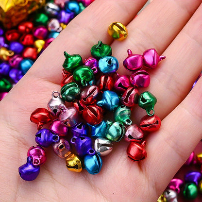 100pcs/set 8mm Christmas Jingle Bells Beads