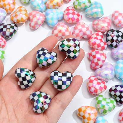 Shining Faceted Flat Wheel Acrylic Beads