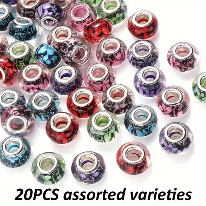 Gradient Watercolor Halo Acrylic Round Beads