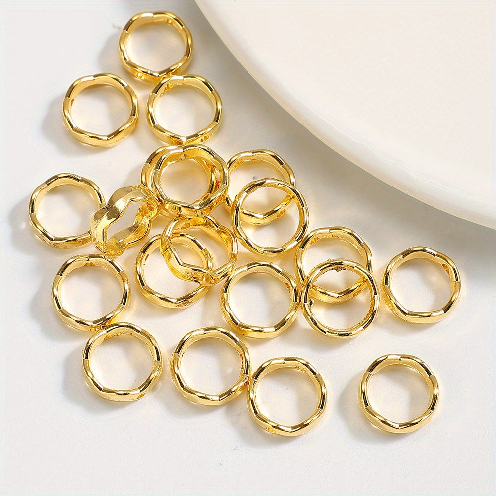 12mm Alloy Circle Spacer Beads