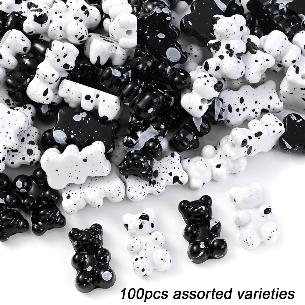 Multicolor Cylinder Tube CCB Spacer Beads