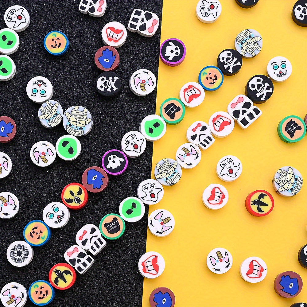 Halloween Ghost Clay Beads
