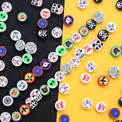 Halloween Ghost Clay Beads