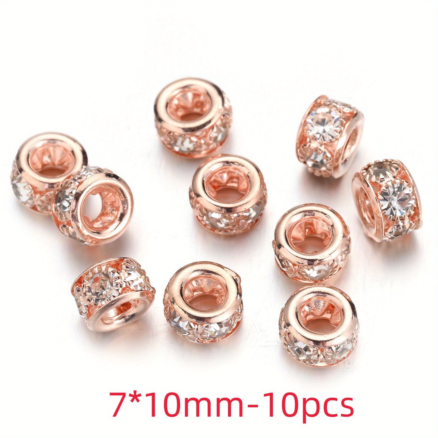 Mix Color Faceted Sparkly Acrylic Spacer Beads