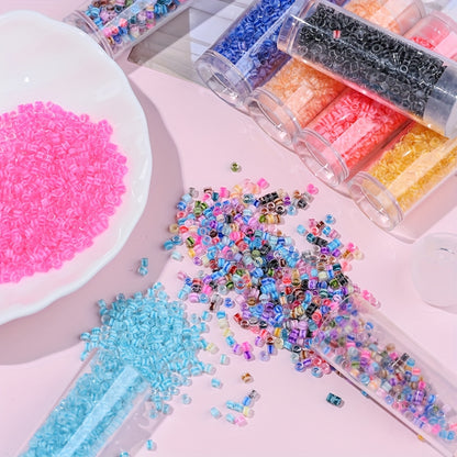 2.5mm Transparent Glass Rice Beads