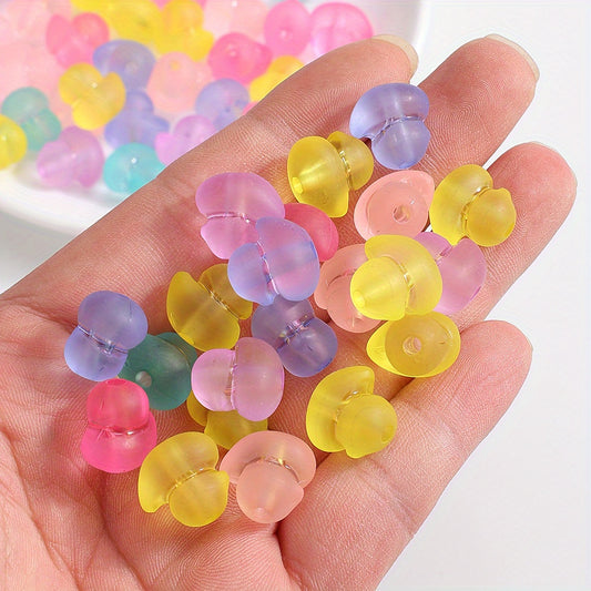 30pcs 15mm Matte Duck Acrylic Beads