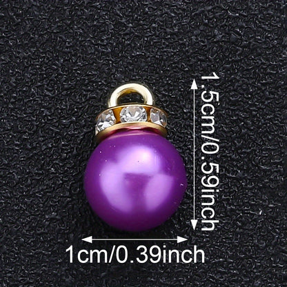 30pcs/set Halloween Christmas Imitation Pearl Pendant Beads