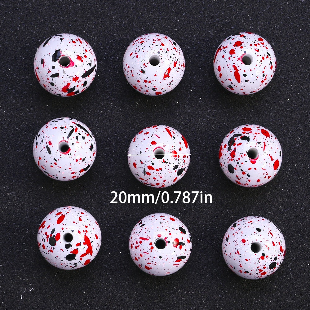 20mm Halloween Dinosaur Egg Acrylic Beads