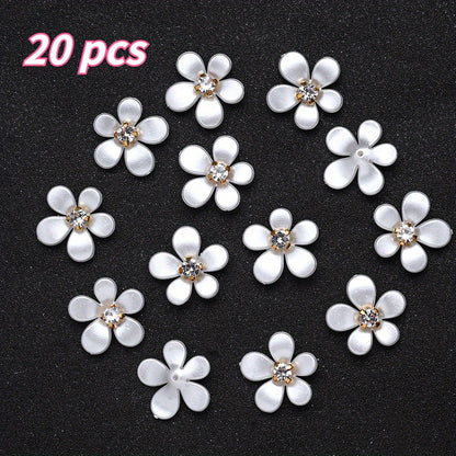 21x22mm Acrylic Five-Petal Flower Beads