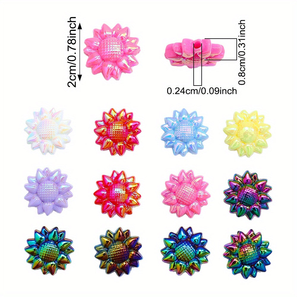 18x25mm AB Finish Acrylic Bow Beads