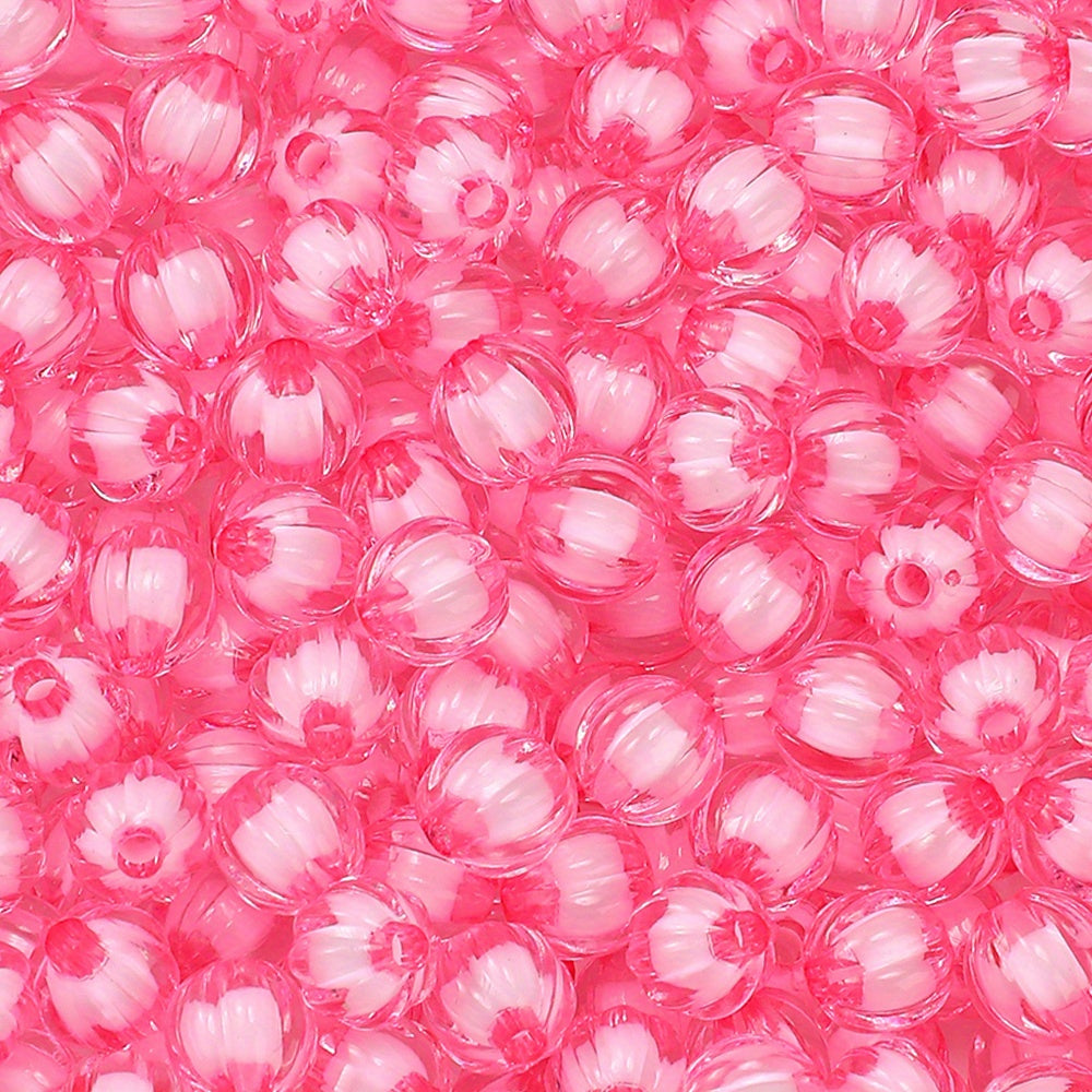 8/10mm Acrylic Pumpkin Beads