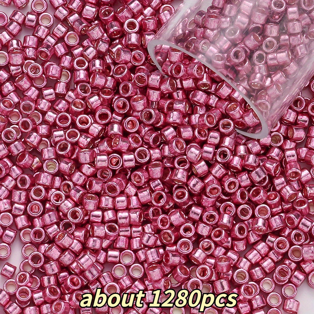 2mm Antique Color Glass Tube Beads