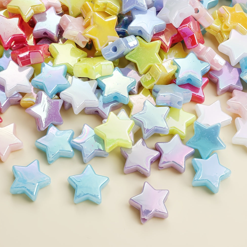Assorted Double Color Arbutus Acrylic Imitation Pearl Beads
