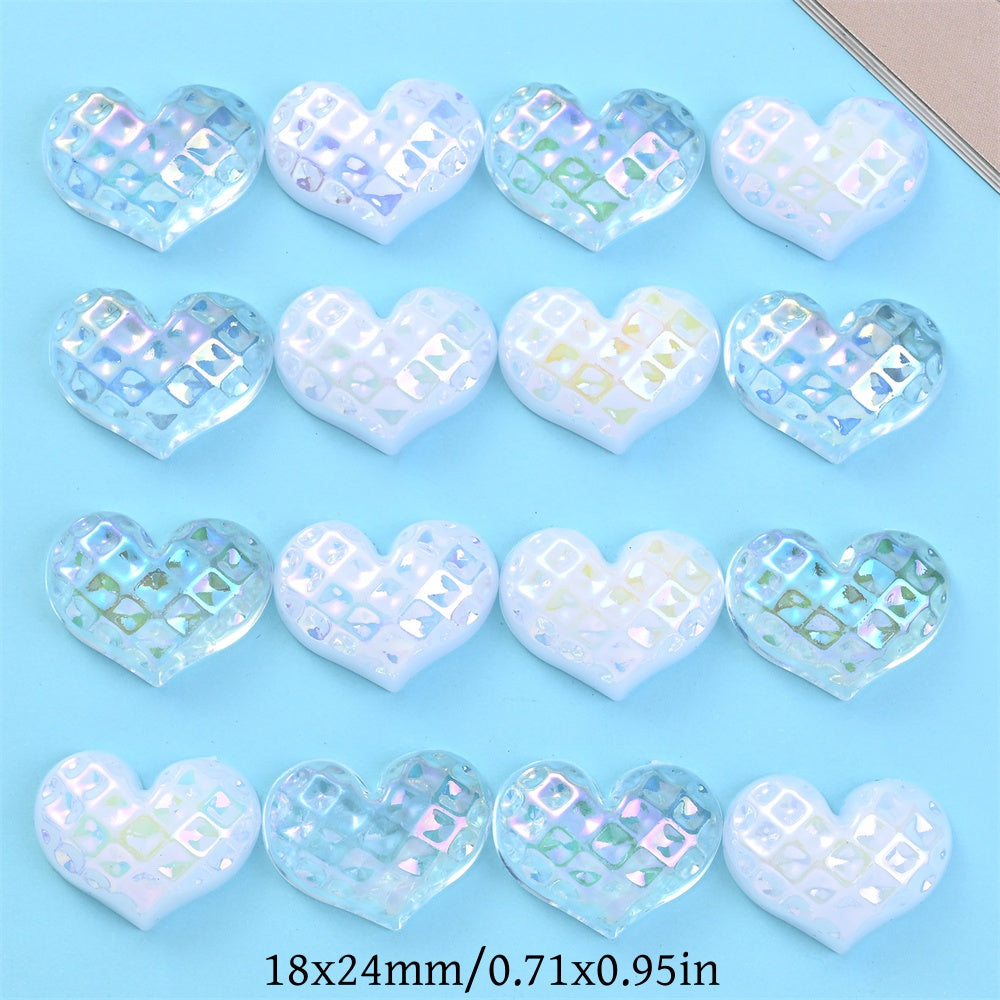 200-Piece Assorted Transparent Geometric Artificial Crystal Beads