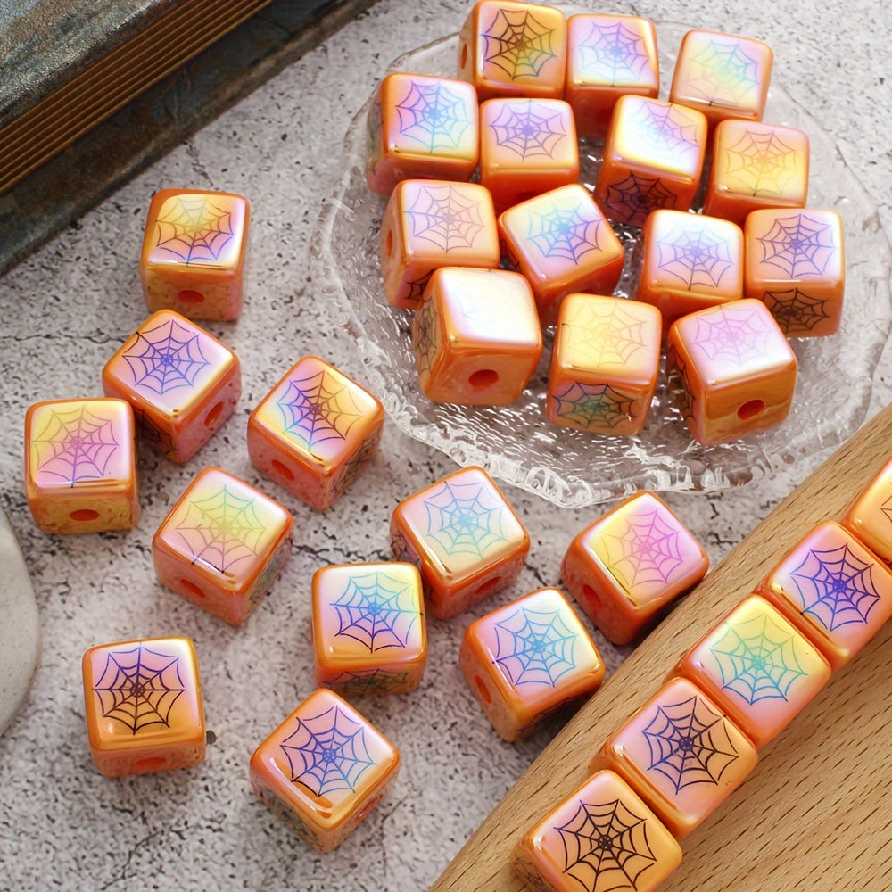 100g Christmas Series Glass Rice Beads