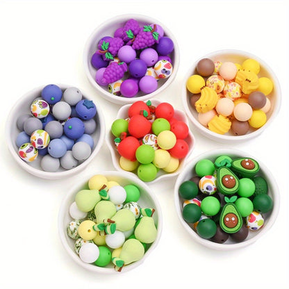 3D Fruit Series Silicone Scent Beads Set