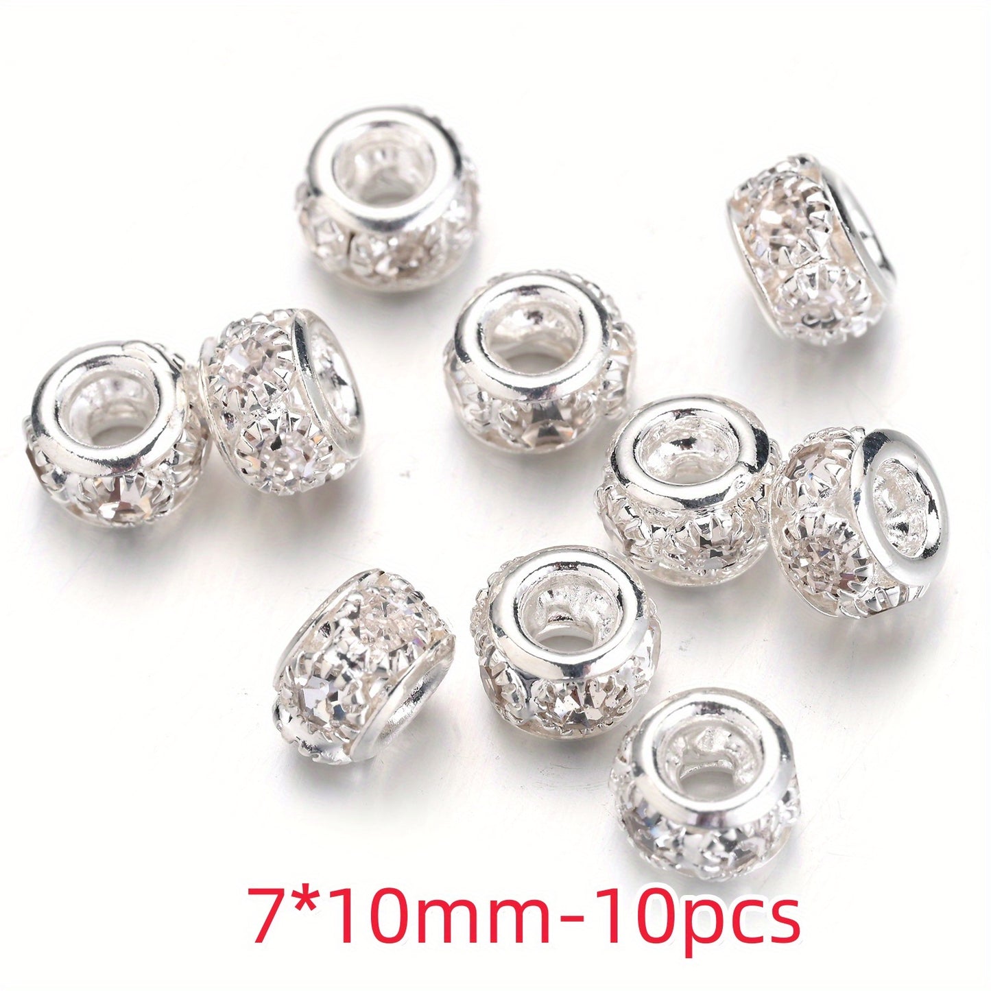 Mix Color Faceted Sparkly Acrylic Spacer Beads
