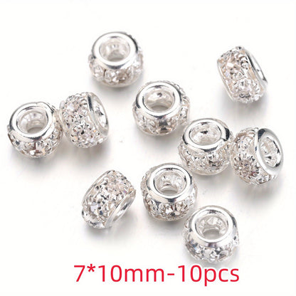 Mix Color Faceted Sparkly Acrylic Spacer Beads