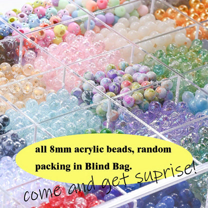 1/5/20/20bags 8mm Acrylic Beads Blind Bag