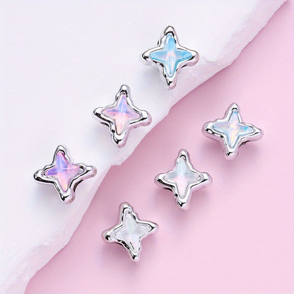 11.7x11.7mm Four-Pointed Star Beads