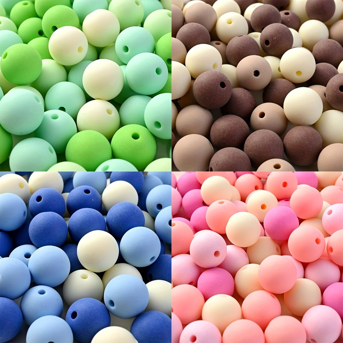 30Pcs 14mm Round Acrylic Beads Mixed Color Loose Spacer Beads for Jewelry Making DIY Handmade Necklace Bracelets Accessories