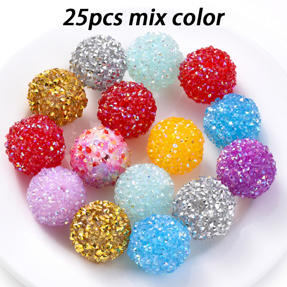 20mm Rhinestone Ball Beads