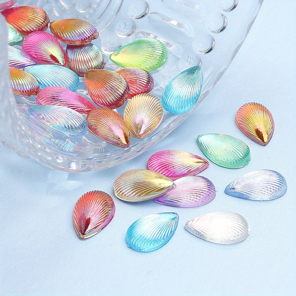 500pcs 8x12mm Waterdrop Resin Flatback Beads