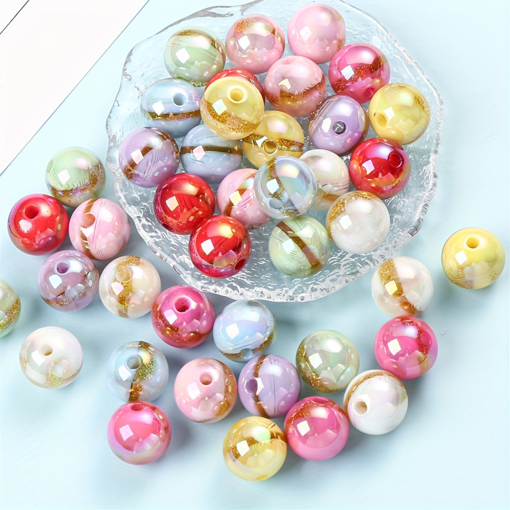 Large Hole Round CCB Spacer Beads