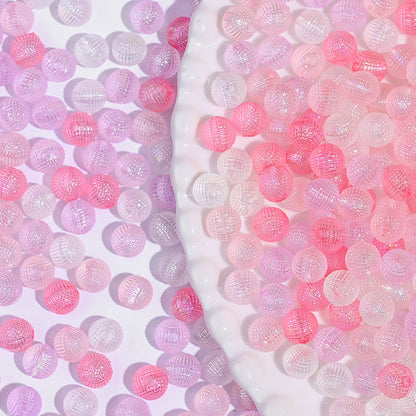 8mm Pink Yangmei Ball Acrylic Beads