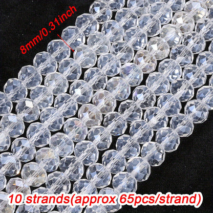 Resin AB Shiny Rhinestone Spacer Beads