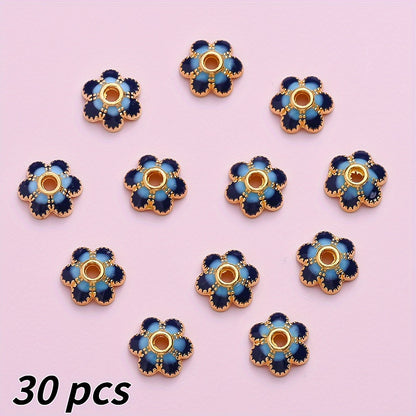 7mm Alloy Flower Cap Beads