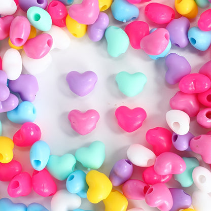 4 Colors Mix Flat Round Silicone Spacer Beads