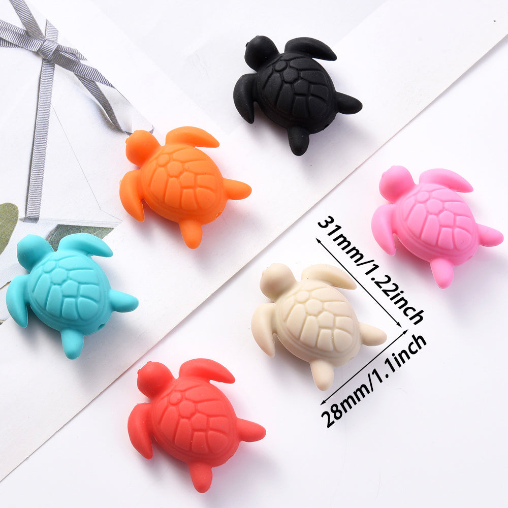 Turtle Silicone Focal Beads