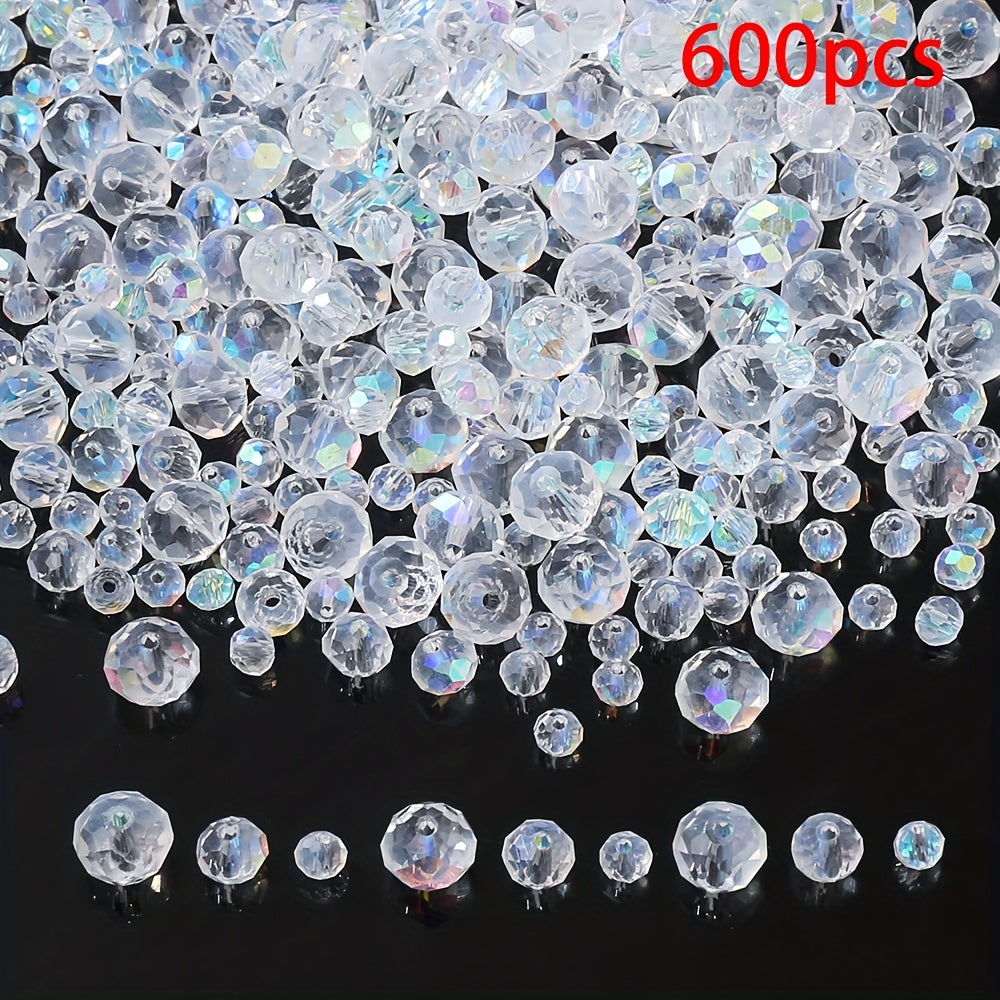 White Crystal Glass Beads