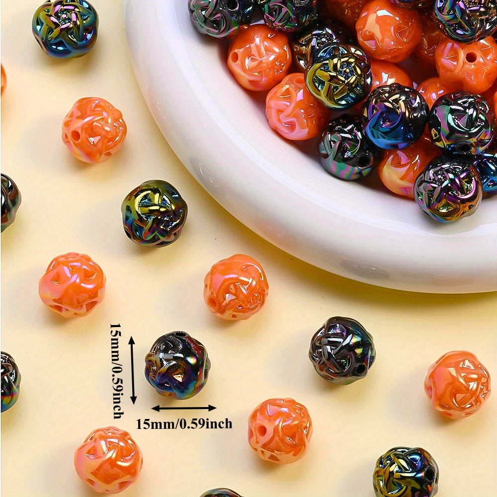 15mm Halloween Acrylic Yarn Ball Beads