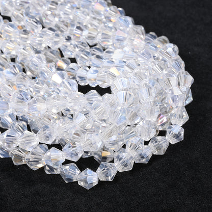 100/200/500pcs 4/6/8mm Faceted AB Glass Beads
