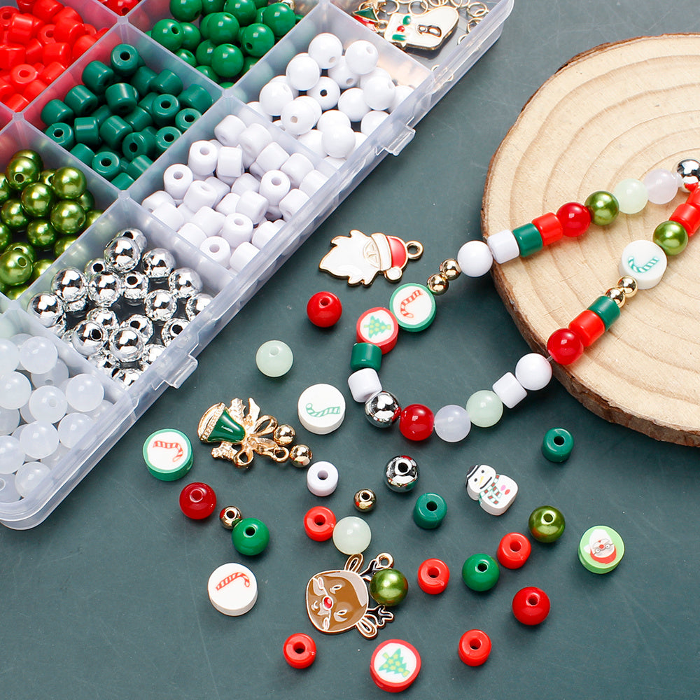 15-Grid Christmas DIY Jewelry Making Kit